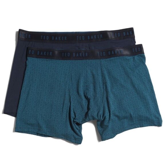 Ted Baker S-XL Multicolored Black Navy Blue Teal Boxer Briefs - Picture 1 of 4